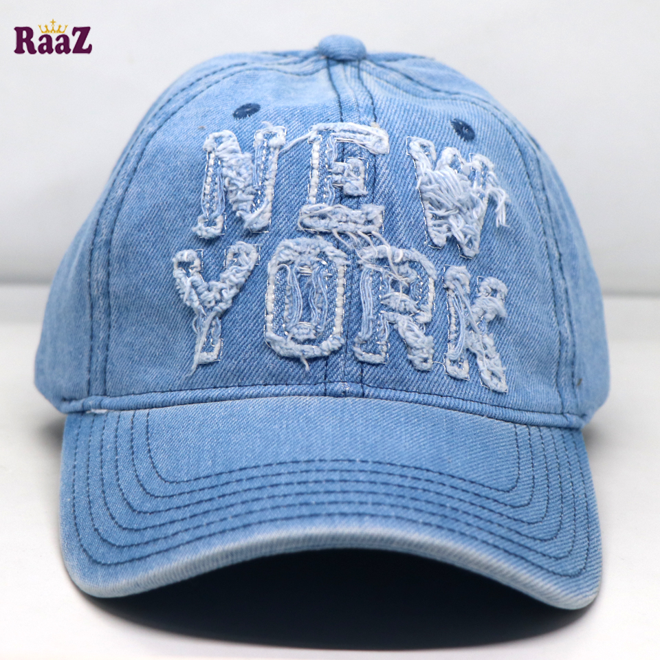 Picture of Denim Wash Export New York Baseball Cap For Men
