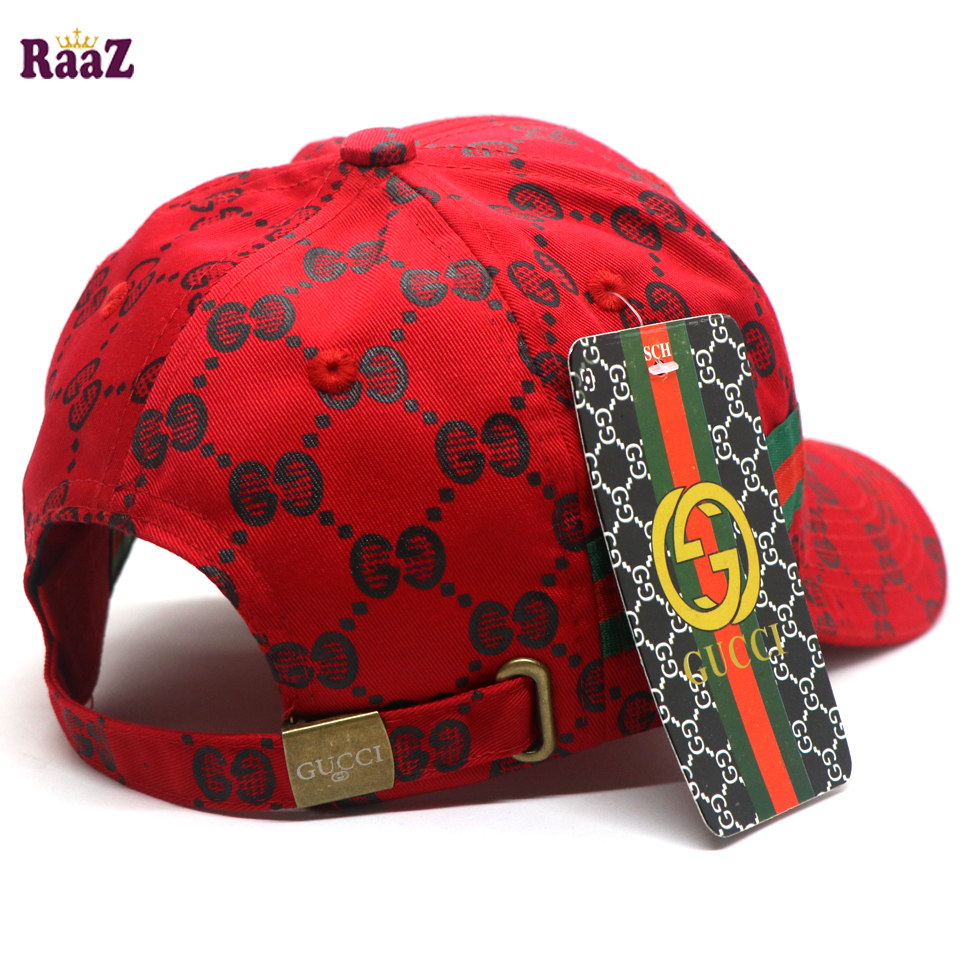 Picture of Maroon GG logo Cotton Curved Visor Cap