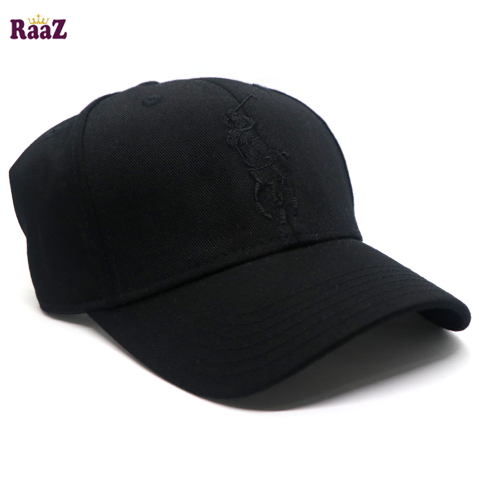 Picture of All Black Export Cotton US Polo Cap For Men