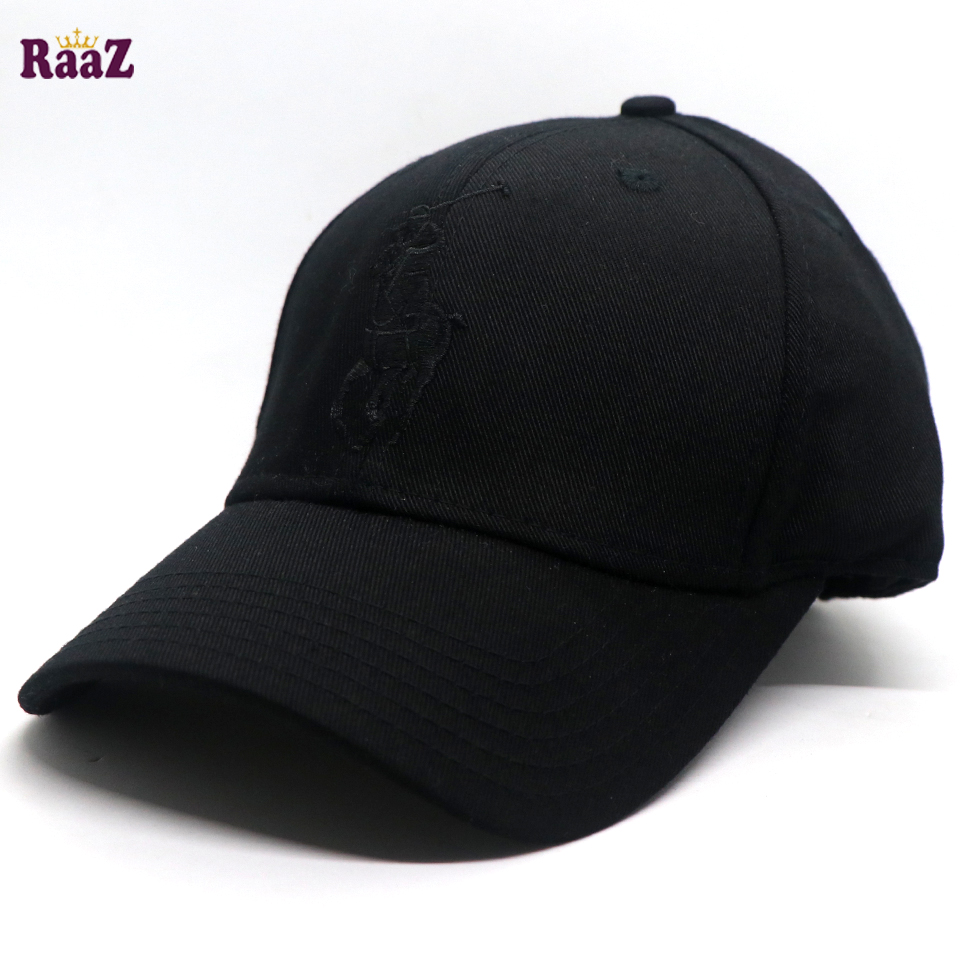 Picture of All Black Export Cotton US Polo Cap For Men