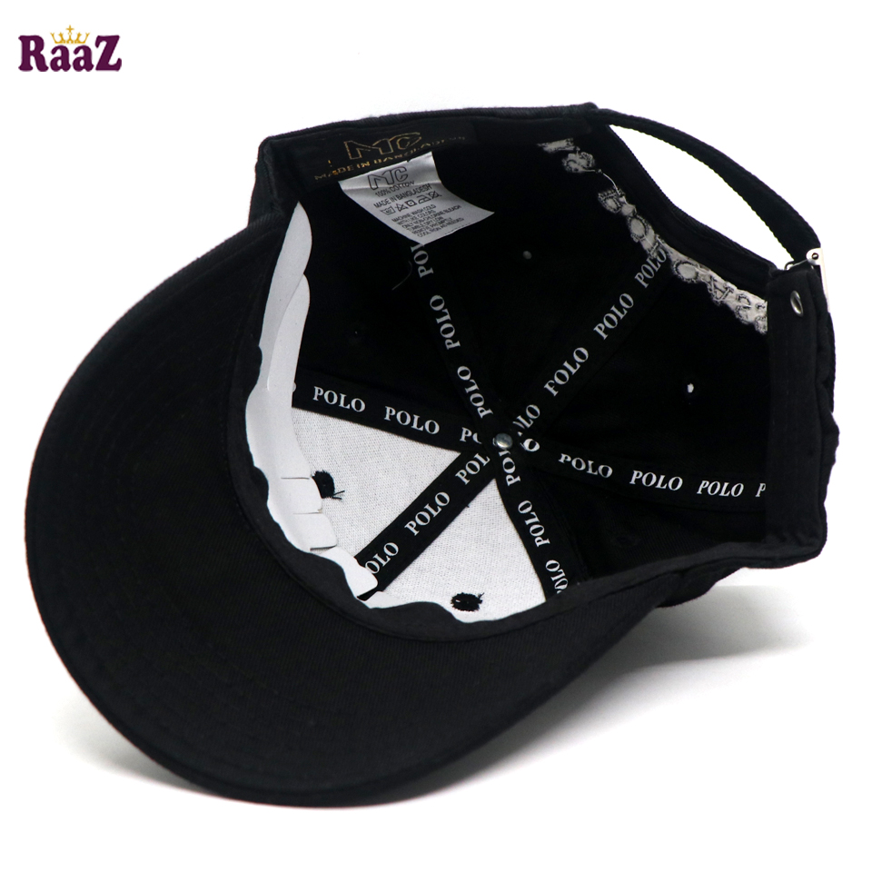 Picture of All Black Export Cotton US Polo Cap For Men