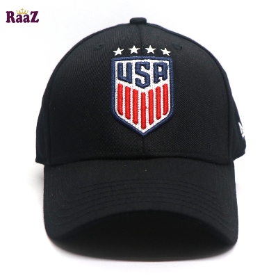 Picture of Black Export Cotton USA Cap For Men