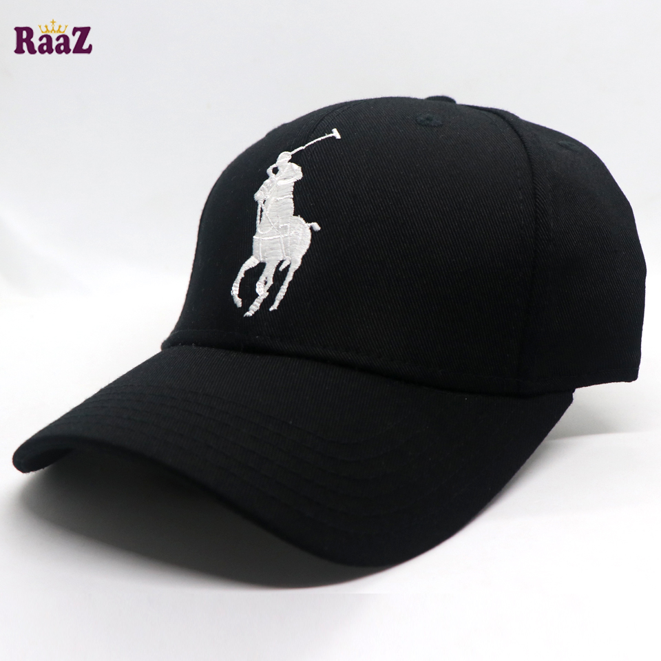 Picture of Black Export Cotton US Polo Cap For Men