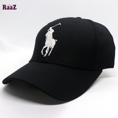 Picture of Black Export Cotton US Polo Cap For Men