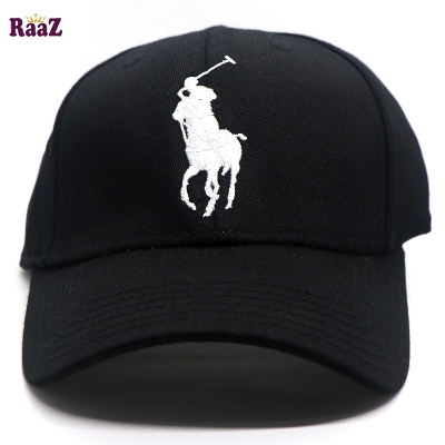 Picture of Black Export Cotton US Polo Cap For Men
