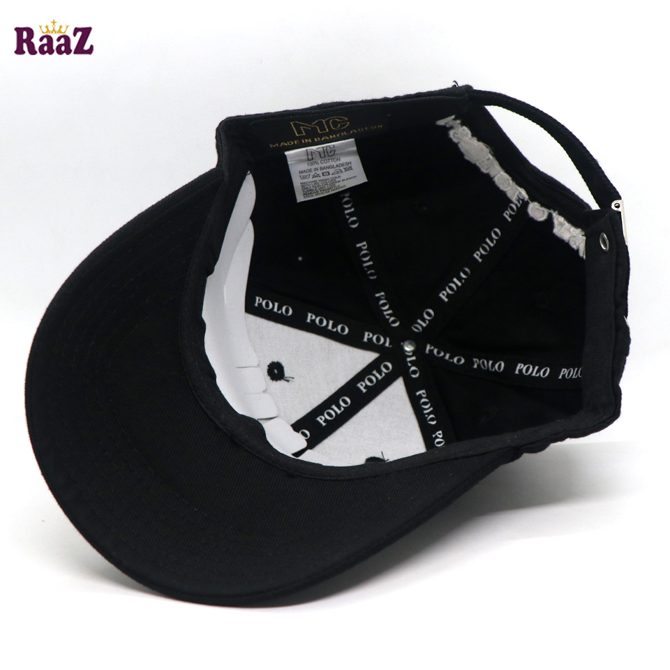 Picture of Black Export Cotton US Polo Cap For Men