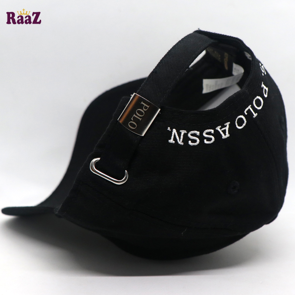 Picture of Black Export Cotton US Polo Cap For Men