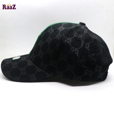 Picture of Black Embroidery logo Cotton Curved Visor Cap