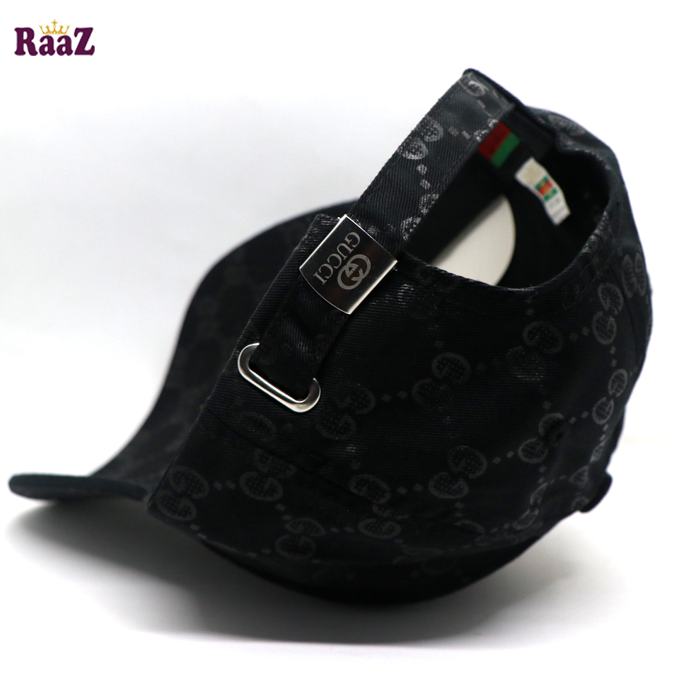 Picture of Black Embroidery logo Cotton Curved Visor Cap