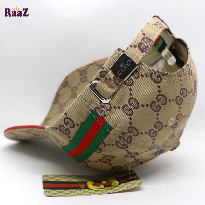 Picture of Brown Embroidery logo Cotton Curved Visor Cap