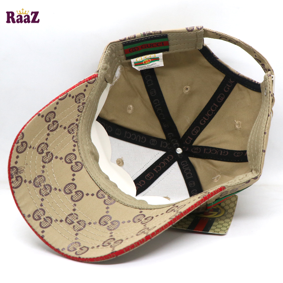 Picture of Brown Embroidery logo Cotton Curved Visor Cap