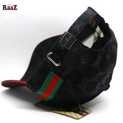 Picture of Black Embroidery logo Cotton Curved Visor Cap