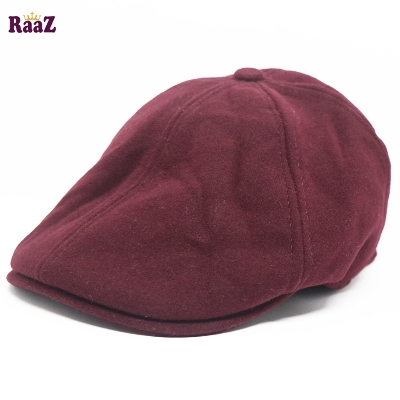 Picture of Maroon Wool Fashion Golf Cap For Men
