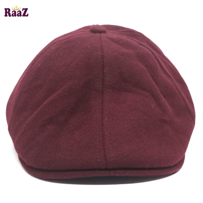 Picture of Maroon Wool Fashion Golf Cap For Men