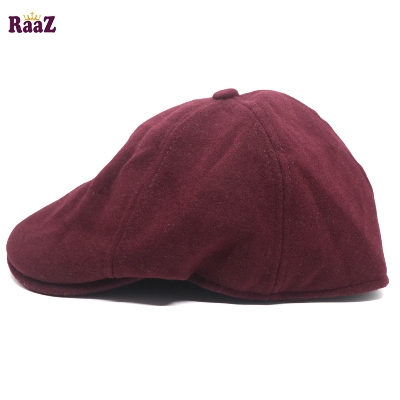 Picture of Maroon Wool Fashion Golf Cap For Men