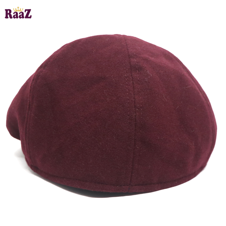 Picture of Maroon Wool Fashion Golf Cap For Men