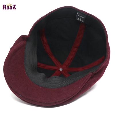 Picture of Maroon Wool Fashion Golf Cap For Men