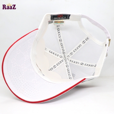 Picture of White Half Net GG Steel Logo Fashion Cap For Men