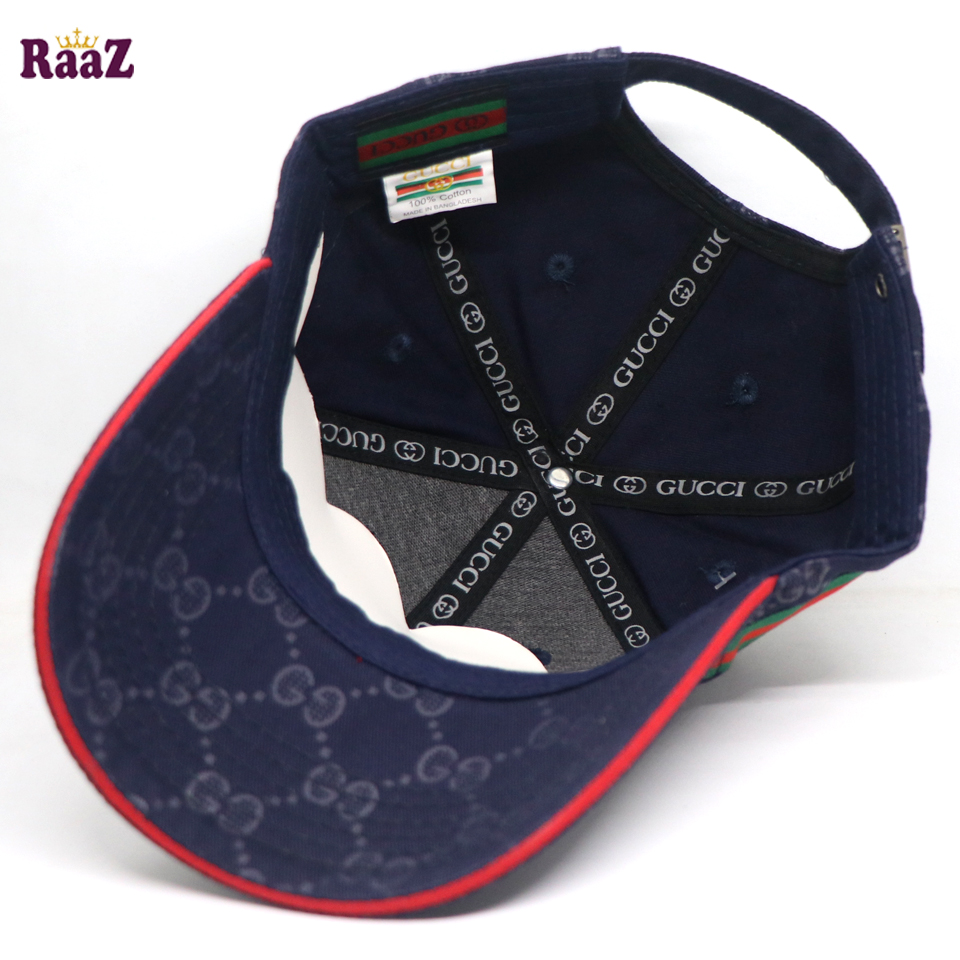 Picture of Navy Blue GG  Logo Embroidery Logo Curved Cap