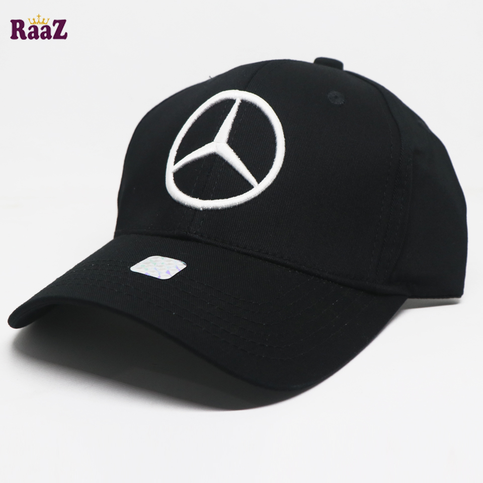 Picture of Black Mercedes Embroidery Logo Curved Cap