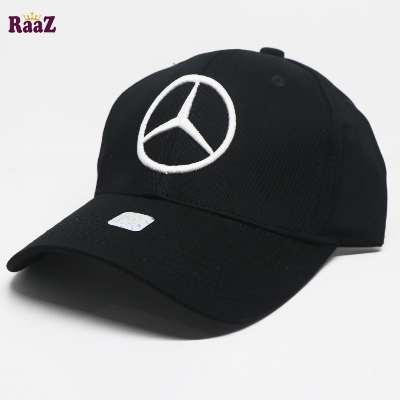 Picture of Black Mercedes Embroidery Logo Curved Cap