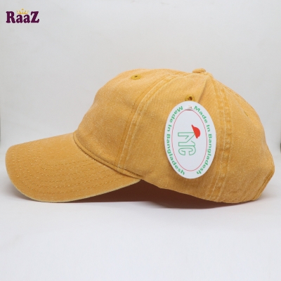 Picture of Yellow Premium Wash Fabric Comfortable Cap