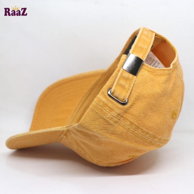Picture of Yellow Premium Wash Fabric Comfortable Cap