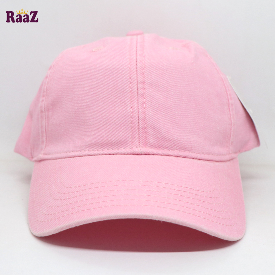 Picture of Light Pink Vintage Premium Wash Fabric Comfortable Cap