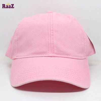 Picture of Light Pink Vintage Premium Wash Fabric Comfortable Cap