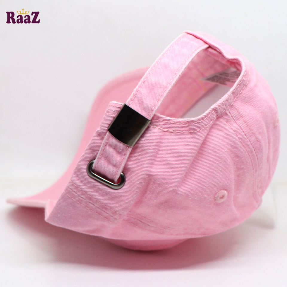 Picture of Light Pink Vintage Premium Wash Fabric Comfortable Cap