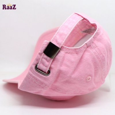 Picture of Light Pink Vintage Premium Wash Fabric Comfortable Cap