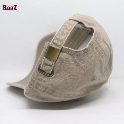 Picture of Off White Premium Wash Fabric Comfortable Cap