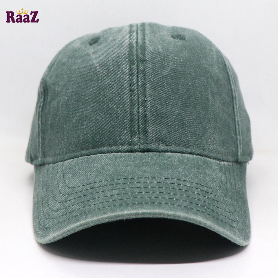 Picture of Deep Green Premium Wash Fabric Comfortable Curved Cap