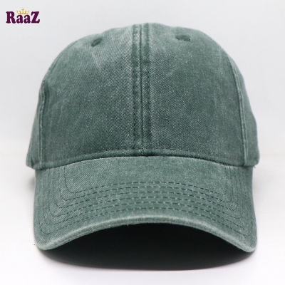 Picture of Deep Green Premium Wash Fabric Comfortable Curved Cap