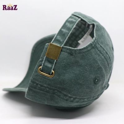 Picture of Deep Green Premium Wash Fabric Comfortable Curved Cap