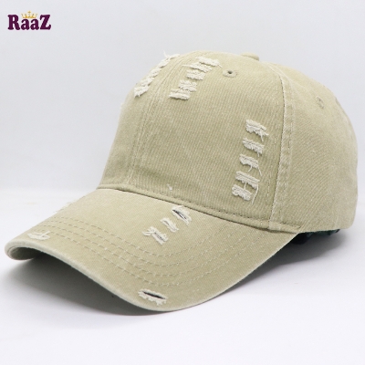 Picture of Off White Distressed Rip Washed Adjustable Baseball Cap