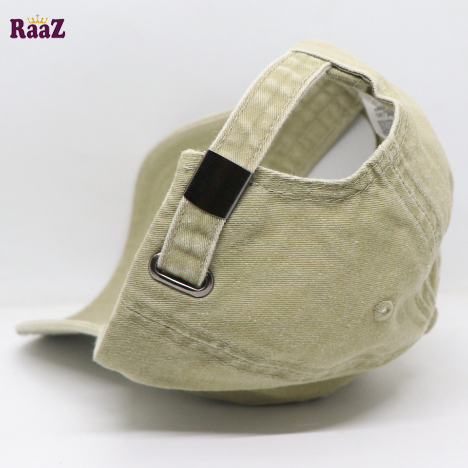 Picture of Off White Distressed Rip Washed Adjustable Baseball Cap