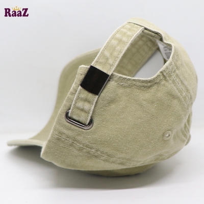 Picture of Off White Distressed Rip Washed Adjustable Baseball Cap