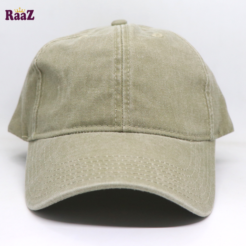 Picture of Soft Green Premium Wash Fabric Comfortable Cap