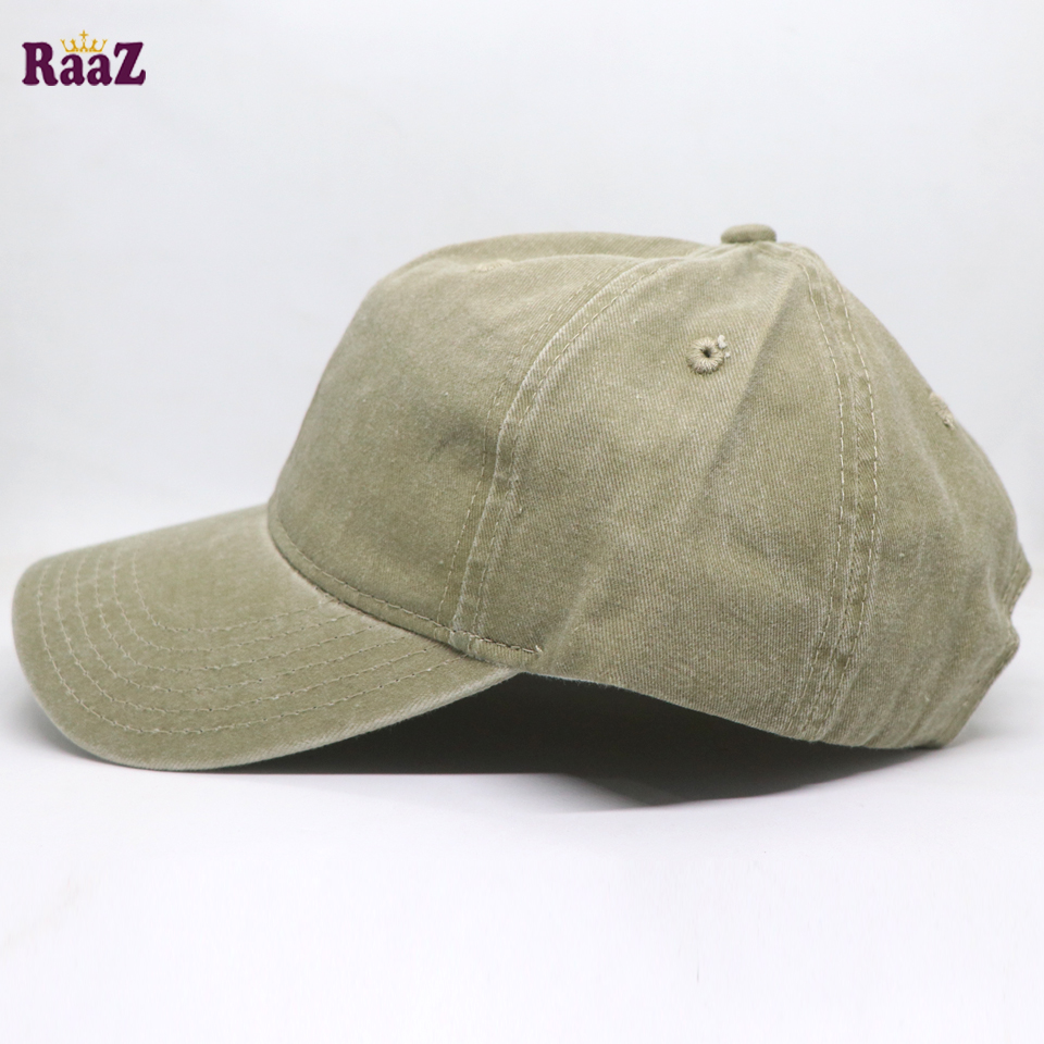 Picture of Soft Green Premium Wash Fabric Comfortable Cap