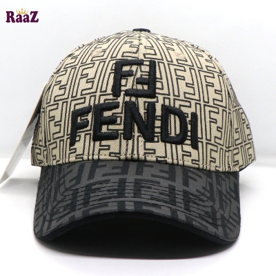 Picture of Brown Black FF Printed Fabric Premium Cap