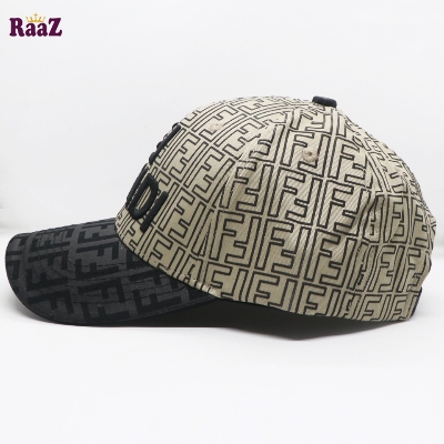 Picture of Brown Black FF Printed Fabric Premium Cap