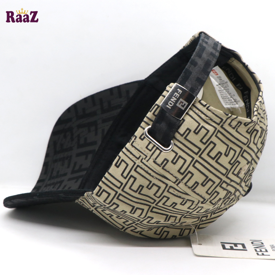 Picture of Brown Black FF Printed Fabric Premium Cap