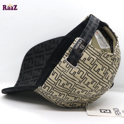 Picture of Brown Black FF Printed Fabric Premium Cap