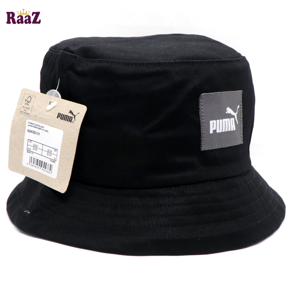 Picture of Puma Black Retro Wide Brim Unisex Bucket Hat