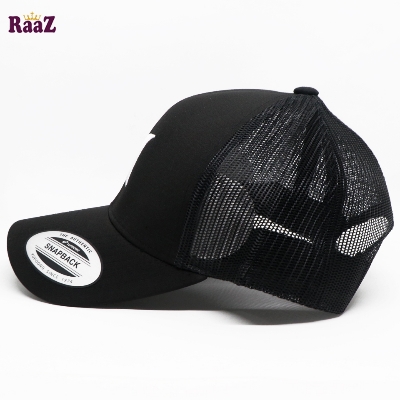 Picture of Hurley Black half Net Mesh Air Brand Logo Baseball Cap
