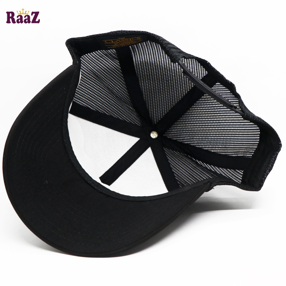 Picture of Hurley Black half Net Mesh Air Brand Logo Baseball Cap