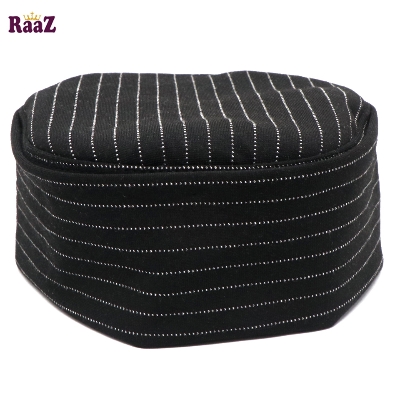 Picture of Black Stripe High GSM Full Elastic Ramadan Prayer Tupi