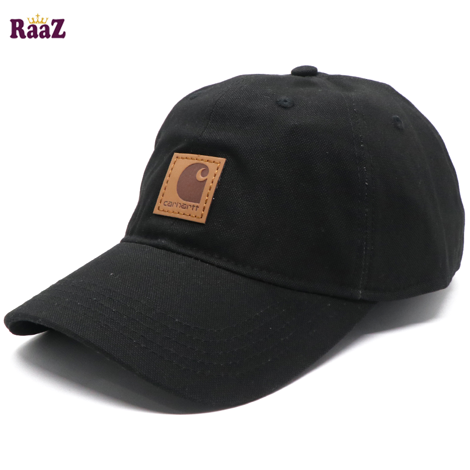 Picture of Carhartt Black Brand Leather Logo Export Quality Baseball Cap