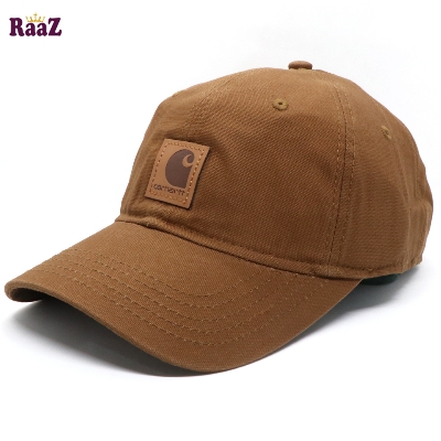 Picture of Carhartt Brown Brand Leather Logo Export Quality Baseball Cap